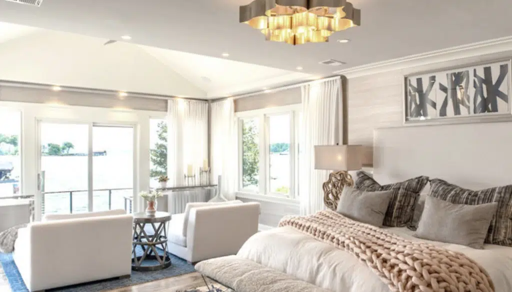 A warmly lit residential interior
